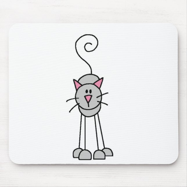 Stick figurkatter Mousepad Musmatta (Framsidan)
