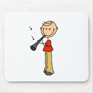 Stick figurklarinett Mousepad Musmatta