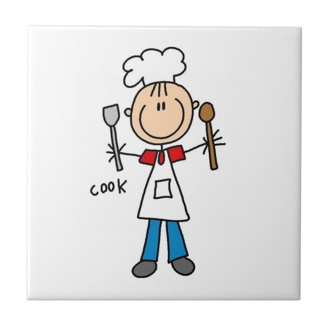 Stick figurkock kakelplatta (Framsidan)