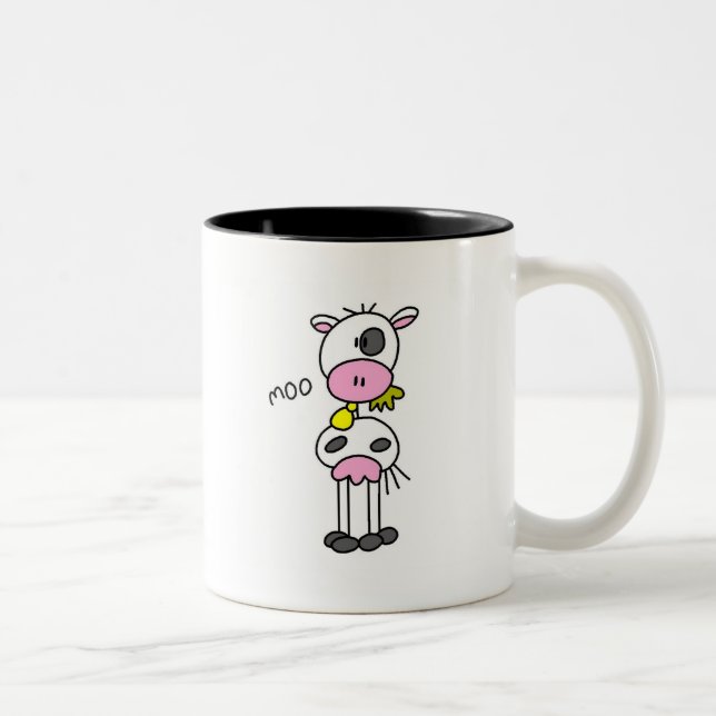 Stick figurkoTshirts och gåvor Två-Tonad Mugg (Höger)