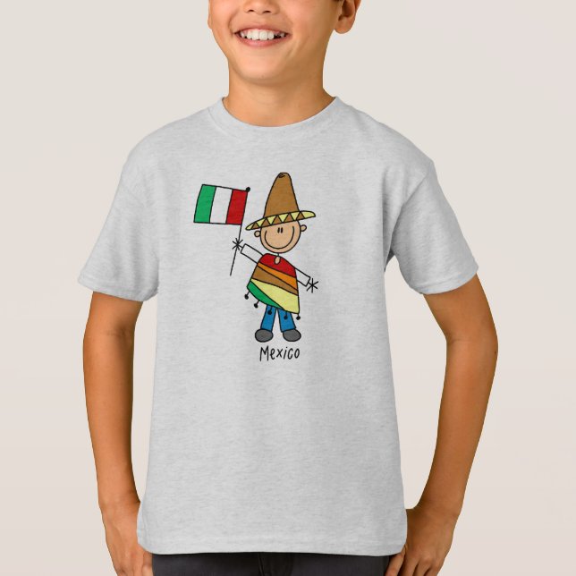 Stick figurMexico skjorta Tee Shirt (Framsida)