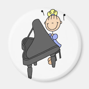 Stick figurpianomagnet magnet