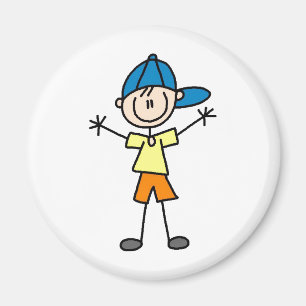 Stick figurpojkemagnet magnet