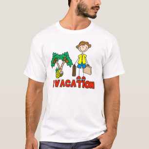 Stick figurpojken semestrar jag T-tröja Tee