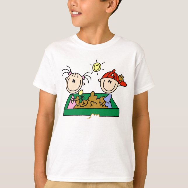 Stick figursandlådaroligt tee (Framsida)