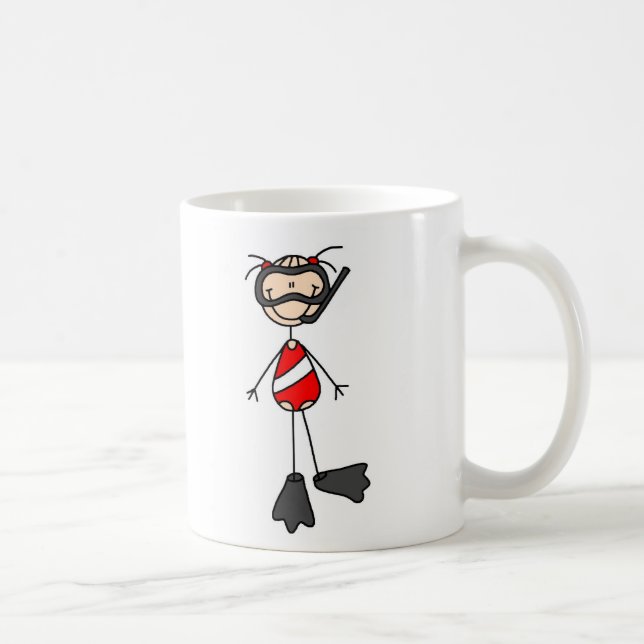 Stick figursimningmugg kaffemugg (Höger)