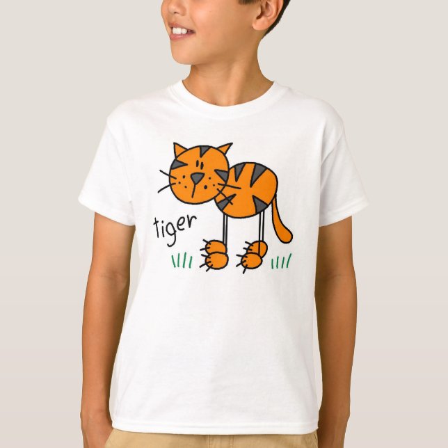 Stick figurtiger tee shirt (Framsida)