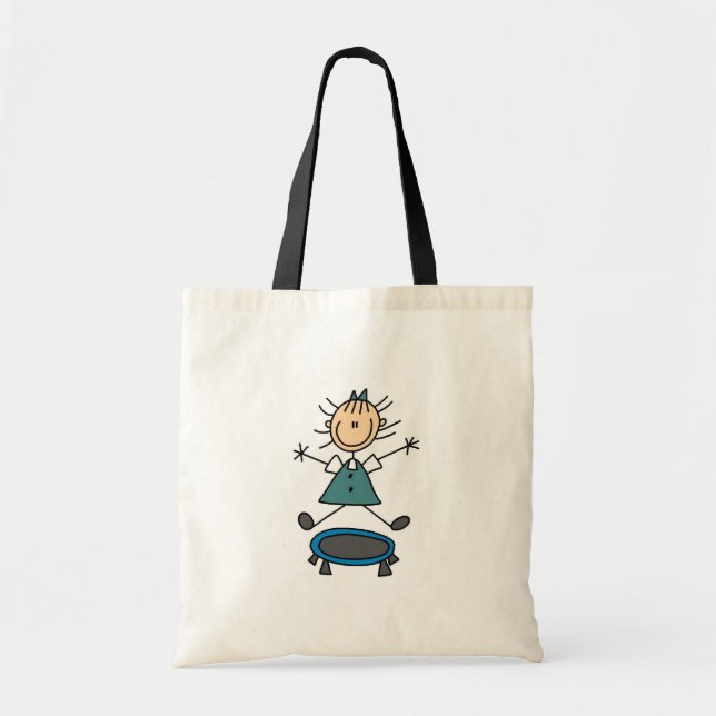 Stick figurtrampolinen hänger lös tygkasse (Framsidan)