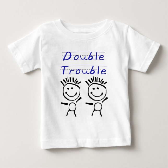 Stick figurtwillingar tee shirt (Framsida)
