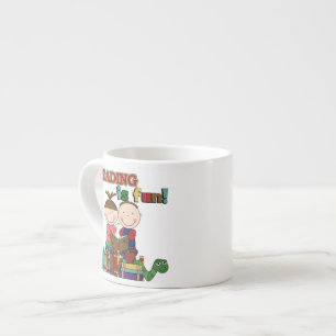 Stick figurungeläsning är rolig espressomugg