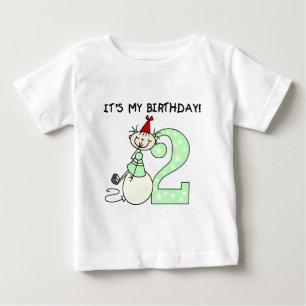 Stick Girl 2nd Birthday Tshirts och Gifts