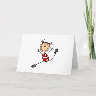 Stick Girl Gymnast Cards Kort