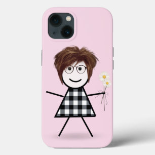 Stick Girl med Daisy Bouquet