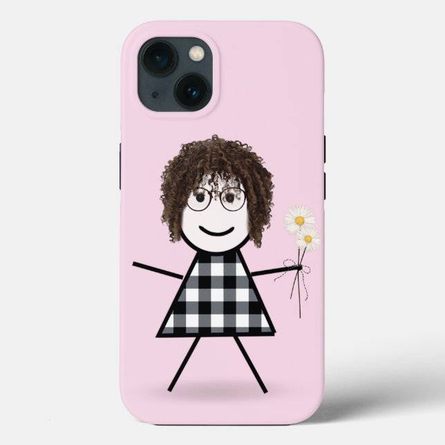 Stick Girl med Daisy Bouquet (Baksida)