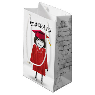 Stick Girl Student med diplomat