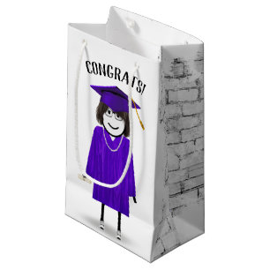 Stick Girl Student med diplomat