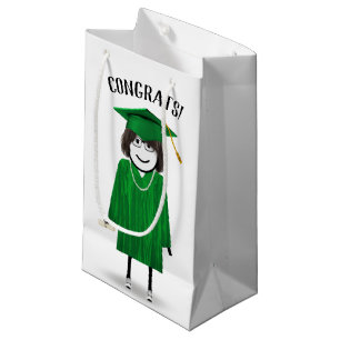 Stick Girl Student med diplomat