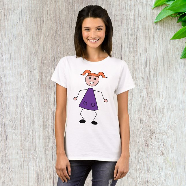 Stick Girl T Shirt (Skapare uppladdad)