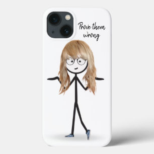 Stick Girl with Blond Hair