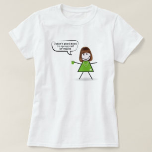 Stick Girl with Grönt Coffee Mugg T Shirt
