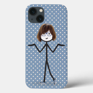 Stick Girl with Sneakers on Dots