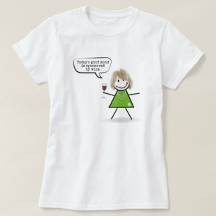 Stick Girl with Vin and Roligt Quote T Shirt