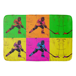 Stick Handling Hockey Player Badrumsmatta