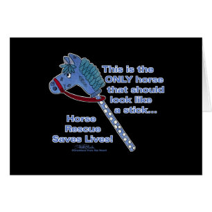 Stick Horse Hälsningskort