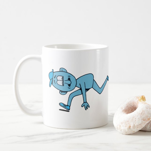 Stick i väggen 2. kaffemugg (Med munk)