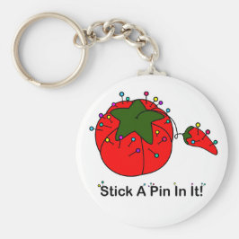 Stick in en stift i den! (Sewing Tomato) Nyckelring