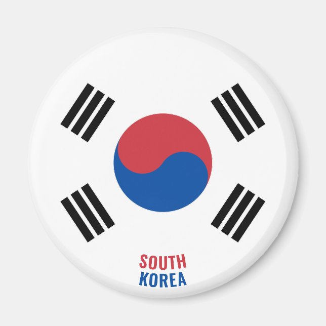 "Stick it" Charming South Korea Patriotic Magnet (Framsidan)