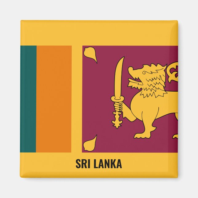 "Stick it" Charming Sri Lanka Patriotic Magnet (Framsidan)