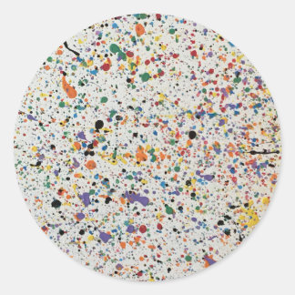 STICK IT - WHITE CONFETTI RUNT KLISTERMÄRKE