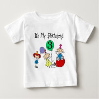 Stick Kids Party 3:e födelsedag Tshirts och presen