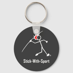 Stick med Sport Javelin Stickman Red Mörk Nyckelring