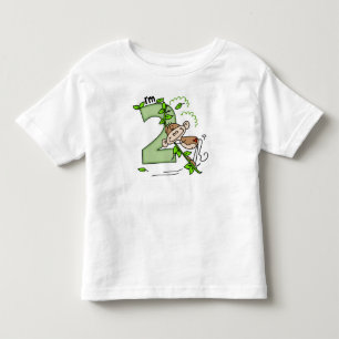 Stick Monkey Swing 2:a födelsedagen Tee