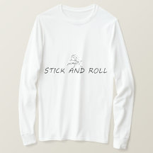 Stick och rulla, rolig pipande man som spelar gita