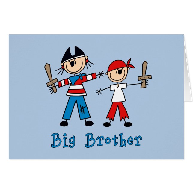 Stick Pirater Big Brother Blank Card OBS Kort (Framsidan Horizontal)