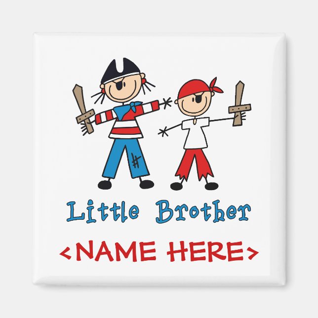 Stick Pirater Little Brother Magnet (Framsidan)