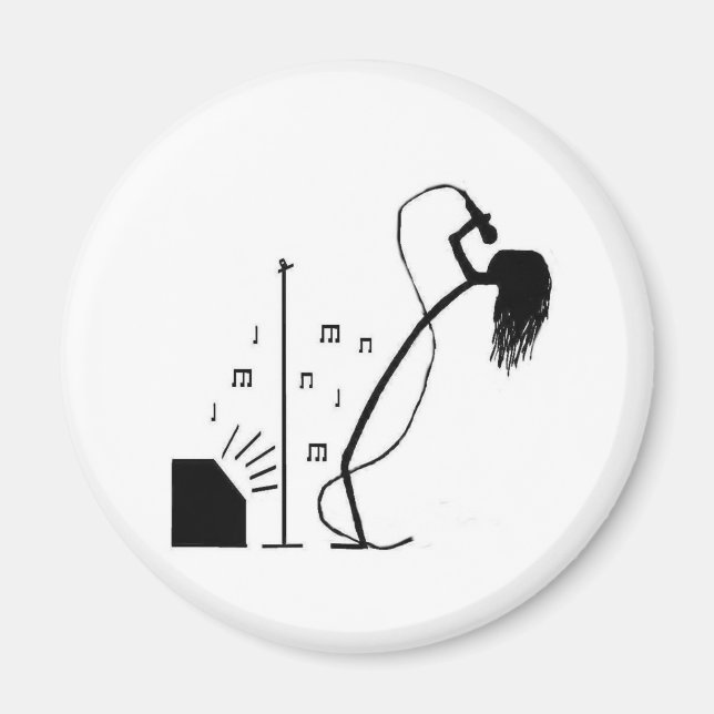 Stick Singer Magnet (Framsidan)