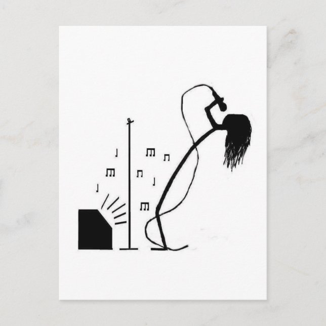 Stick Singer Vykort (Framsida)