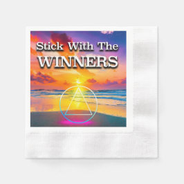 Stick With The Winners Recovery Slogan Sunrise Pappersservett
