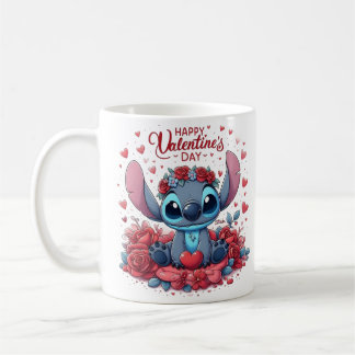 sticka alla hjärtans dag kaffemugg