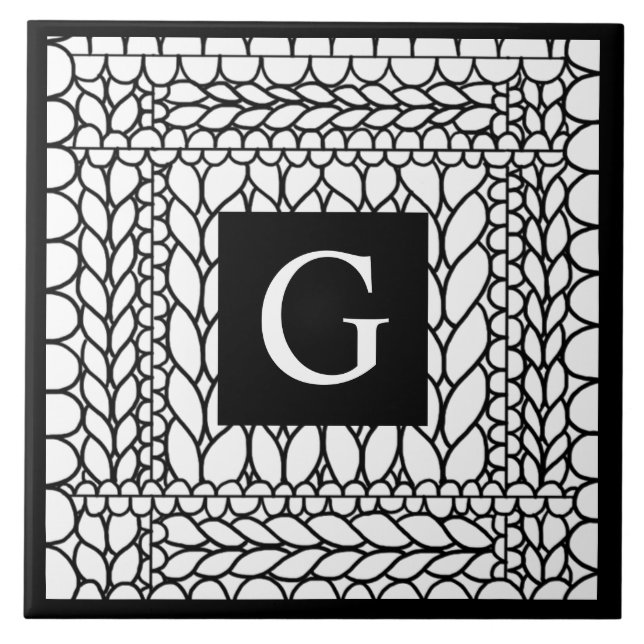 STICKA AVIGA VIT Keramisk Kakel + Initial II  (Framsidan)