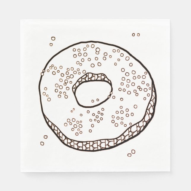 STICKA DONUT Standard Luncheon Papper Napkins Pappersservett (Framsidan)