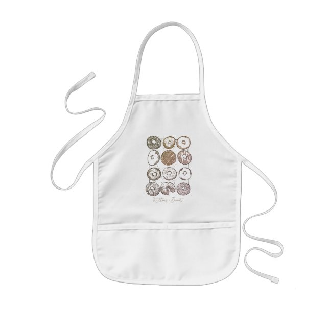 STICKA DOZEN DONUTS Kids' Apron Barnförkläde (Framsidan)