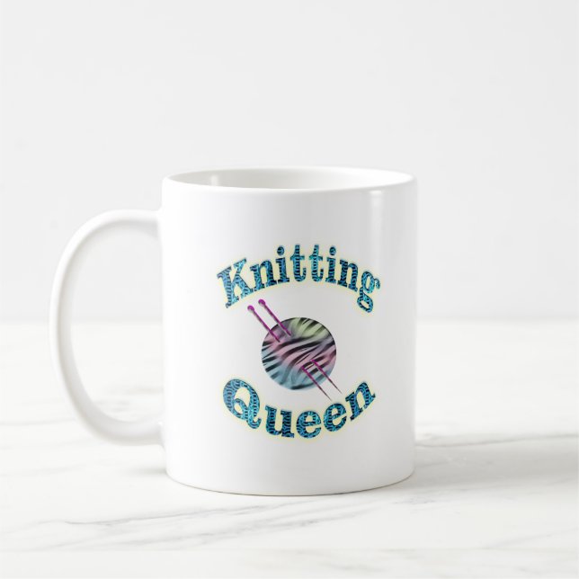 Sticka drottningen kaffemugg (Vänster)