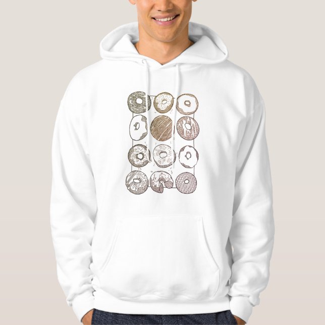 STICKA DUSIN MUNKAR Herrtröja Hoodie (Framsida)