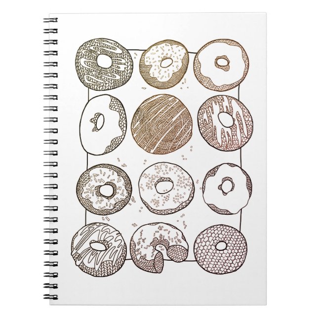 STICKA DUSIN MUNKAR Spiral anteckningsbok  (Framsidan)