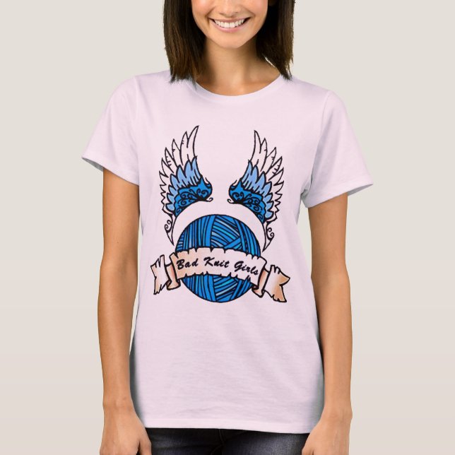 Sticka-flickorna är en helt ny Logotyp Tee (Framsida)